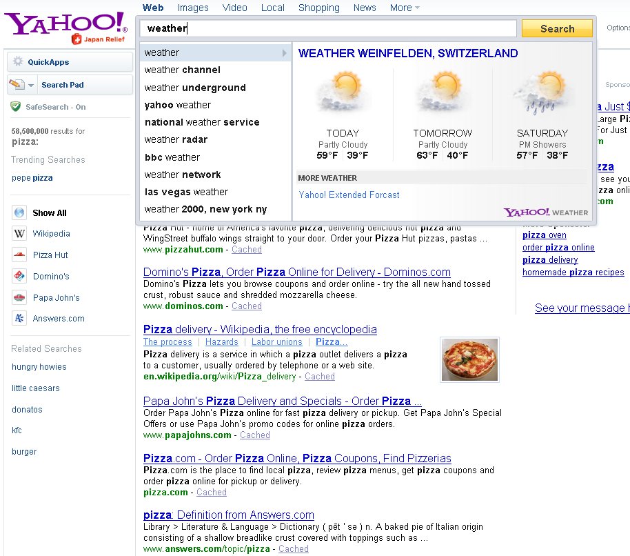 GLOBONET berichtet: Yahoo search direct